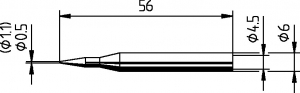 Накрайник за поялник ERSA 162BD ф1.0mm