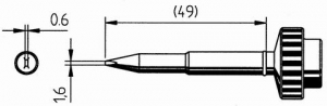 Накрайник за поялник 612ADLF 1.6mm безоловен